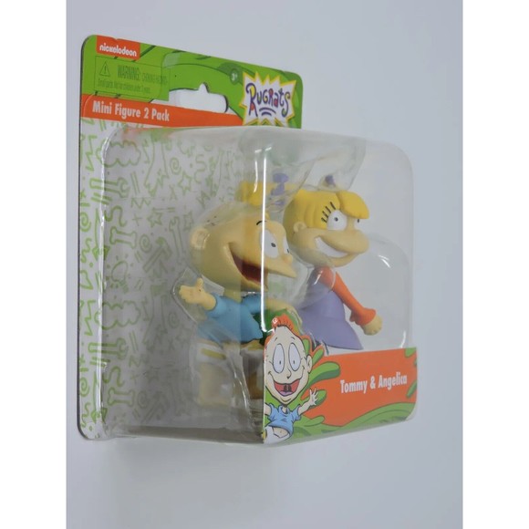 Retro Nickelodeon Rugrats Mini Figures 2 Pack Tommy & Angelica Approx 2" Tall - Picture 6 of 6